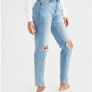 AE Ripped Mom Jeans - Cool Classic, Sz 10
